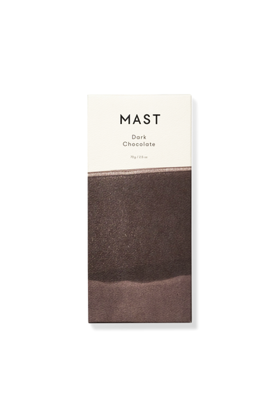 A black dress. A charcoal suit. Your best jeans. Add this delicious, classic dark chocolate to your repertoire because you don’t chase trends, your good taste is timeless.  Ingredients: Organic Cocoa Beans, Organic Cane Sugar, Organic Vanilla  80% cocoa content | vegan  About Mast Chocolate- Simple, delicious, organic ingredients. Ethically sourced. Less sugar, minimal processing and eco-friendly packaging.