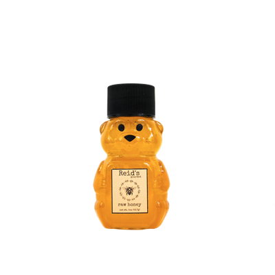 Who can resist this cute mini honey bear?  This is great for any party, stocking stuffer, or a great addition to a gift basket...perfect for a tea themed gift.  This is a 2-ounce plastic mini honey bear.