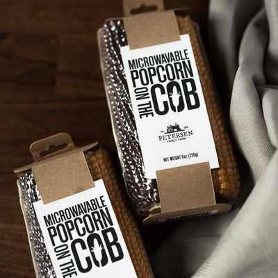 This novelty “pop-on-the-cob” variety can be taken from snack to charcuterie board, prepared in your microwave or stovetop skillet and makes 2 or more servings. Elevate your artisan popcorn batch even more by pairing with flaky sea salts, your favorite fresh herbs, and olive oil in place of butter.