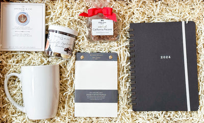 Introducing our "Productivity & Delights Gift Set" from Comfy-Cozy.com – a carefully curated collection of items that combine productivity and indulgence. This gift box is designed to elevate your loved ones' daily routines while providing moments of joy and relaxation.